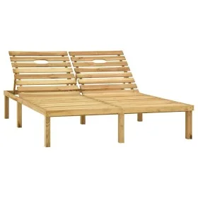 Green impregnated pine wood double lounger by vidaXL, Loungers - Ref: Foro24-315398, Price: 142,43 €, Discount: %