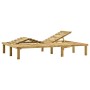 Green impregnated pine wood double lounger by vidaXL, Loungers - Ref: Foro24-315398, Price: 147,23 €, Discount: %