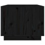 Mesa de centro madera maciza de pino negro 80x50x40 cm