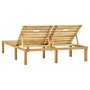 Green impregnated pine wood double lounger by vidaXL, Loungers - Ref: Foro24-315398, Price: 147,23 €, Discount: %