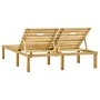 Tumbona doble de madera de pino impregnada verde de vidaXL, Tumbonas - Ref: Foro24-315398, Precio: 142,43 €, Descuento: %
