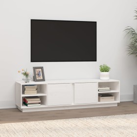 Mueble de TV madera maciza de pino blanco 156x40x40 cm Mueble de TV madera maciza de pino blanco 156x40x40 cm
