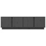 Mueble de TV madera maciza de pino gris 140x40x40 cm en Muebles TV | Comprar online en Foro24