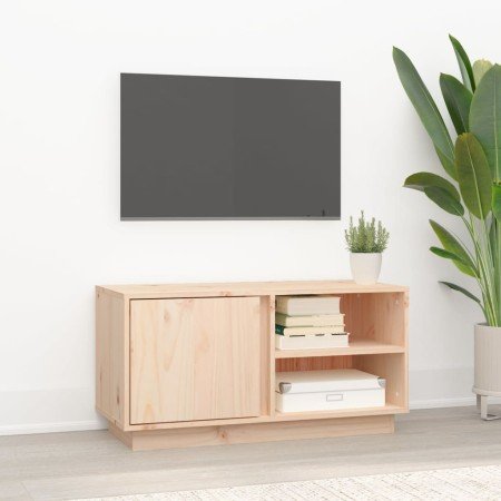 Mueble de TV de madera maciza de pino 80x35x40,5 cm en Muebles TV | Comprar online en Foro24