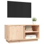 Mueble de TV de madera maciza de pino 80x35x40,5 cm en Muebles TV | Comprar online en Foro24