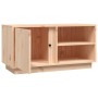 Mueble de TV de madera maciza de pino 80x35x40,5 cm en Muebles TV | Comprar online en Foro24