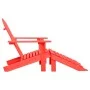 Silla jardín Adirondack con otomana madera maciza de abeto roja de vidaXL, Sillas de jardín - Ref: Foro24-315863, Precio: 99,...