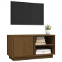 Mueble de TV madera maciza de pino marrón miel 80x35x40,5 cm en Muebles TV | Comprar online en Foro24