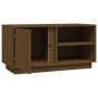 Mueble de TV madera maciza de pino marrón miel 80x35x40,5 cm en Muebles TV | Comprar online en Foro24