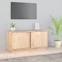 Mueble de TV de madera maciza de pino 80x35x40,5 cm en Muebles TV | Comprar online en Foro24