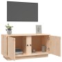 Mueble de TV de madera maciza de pino 80x35x40,5 cm en Muebles TV | Comprar online en Foro24