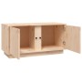 Mueble de TV de madera maciza de pino 80x35x40,5 cm en Muebles TV | Comprar online en Foro24