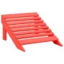 Silla jardín Adirondack con otomana madera maciza de abeto roja de vidaXL, Sillas de jardín - Ref: Foro24-315863, Precio: 99,...