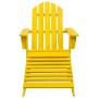 Adirondack Gartenstuhl und Ottomane aus gelbem massivem Tannenholz von vidaXL, Gartenstühle - Ref: Foro24-315864, Preis: 97,4...