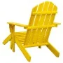 Silla jardín Adirondack y otomana madera maciza abeto amarilla de vidaXL, Sillas de jardín - Ref: Foro24-315864, Precio: 95,2...