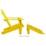 Silla jardín Adirondack y otomana madera maciza abeto amarilla de vidaXL, Sillas de jardín - Ref: Foro24-315864, Precio: 95,2...