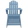 Adirondack-Gartenstuhl mit Ottomane aus massivem Blaufichtenholz von vidaXL, Gartenstühle - Ref: Foro24-315865, Preis: 109,58...
