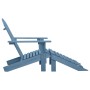 Silla jardín Adirondack con otomana madera maciza de abeto azul de vidaXL, Sillas de jardín - Ref: Foro24-315865, Precio: 109...