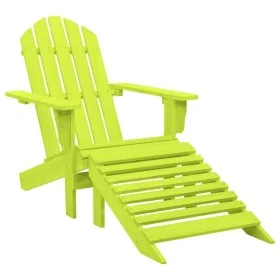 Adirondack garden chair with solid green fir wood ottoman by vidaXL, Garden chairs - Ref: Foro24-315866, Price: 80,55 €, Disc...