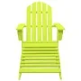Adirondack Gartenstuhl mit Ottomane massives Tannenholz grün von vidaXL, Gartenstühle - Ref: Foro24-315866, Preis: 84,88 €, R...