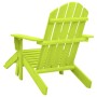 Adirondack Gartenstuhl mit Ottomane massives Tannenholz grün von vidaXL, Gartenstühle - Ref: Foro24-315866, Preis: 86,53 €, R...