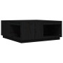 Mesa de centro madera maciza de pino negro 100x101x40,5 cm