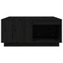 Mesa de centro de madera maciza de pino negro 80x81x36,5 cm