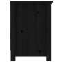 Mueble de TV de madera maciza de pino negro 103x36,5x52 cm en Muebles TV | Comprar online en Foro24