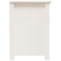 Mueble para TV de madera maciza de pino blanco 70x36,5x52 cm