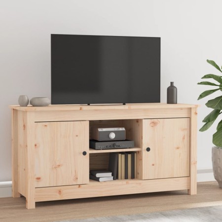 Mueble de TV de madera maciza de pino 103x36,5x52 cm en Muebles TV | Comprar online en Foro24