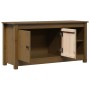 Mueble de TV madera maciza de pino marrón miel 103x36,5x52 cm