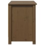 Mueble de TV madera maciza de pino marrón miel 103x36,5x52 cm