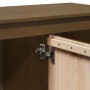 Mueble de TV madera maciza de pino marrón miel 103x36,5x52 cm