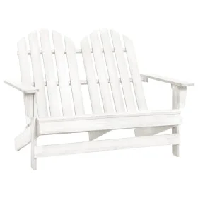 2-Sitzer Adirondack-Gartenstuhl aus weißem Tannenholz von vidaXL, Gartenstühle - Ref: Foro24-315899, Preis: 115,52 €, Rabatt: %