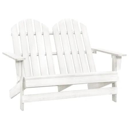 2-Sitzer Adirondack-Gartenstuhl aus weißem Tannenholz von vidaXL, Gartenstühle - Ref: Foro24-315899, Preis: 115,52 €, Rabatt: %