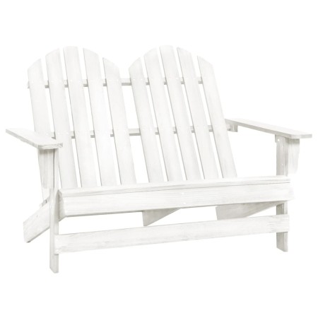 2-Sitzer Adirondack-Gartenstuhl aus weißem Tannenholz von vidaXL, Gartenstühle - Ref: Foro24-315899, Preis: 117,79 €, Rabatt: %