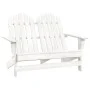2-Sitzer Adirondack-Gartenstuhl aus weißem Tannenholz von vidaXL, Gartenstühle - Ref: Foro24-315899, Preis: 115,52 €, Rabatt: %