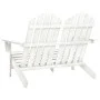 2-Sitzer Adirondack-Gartenstuhl aus weißem Tannenholz von vidaXL, Gartenstühle - Ref: Foro24-315899, Preis: 115,52 €, Rabatt: %