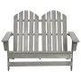 Silla Adirondack de jardín 2 plazas madera maciza abeto gris de vidaXL, Sillas de jardín - Ref: Foro24-315900, Precio: 128,36...