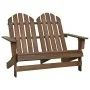 2-seater Adirondack garden chair in solid brown fir wood by vidaXL, Garden chairs - Ref: Foro24-315901, Price: 128,15 €, Disc...
