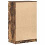 Aparador madera contrachapada color roble ahumado 60x35x98,5 cm