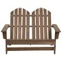 2-seater Adirondack garden chair in solid brown fir wood by vidaXL, Garden chairs - Ref: Foro24-315901, Price: 128,15 €, Disc...