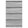 Aparador de madera contrachapada Sonoma gris 60x35x98,5 cm
