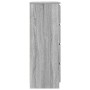 Aparador de madera contrachapada Sonoma gris 60x35x98,5 cm