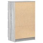 Aparador de madera contrachapada Sonoma gris 60x35x98,5 cm