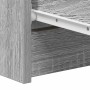 Aparador de madera contrachapada Sonoma gris 60x35x98,5 cm