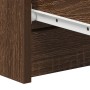 Aparador madera contrachapada roble marrón 60x35x98,5 cm