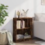 Estantería madera de ingeniería roble ahumado 60x24x76 cm
