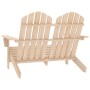 Silla Adirondack de jardín 2 plazas madera maciza de abeto de vidaXL, Sillas de jardín - Ref: Foro24-315902, Precio: 119,89 €