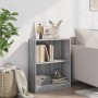 Estantería madera de ingeniería gris Sonoma 60x24x76 cm